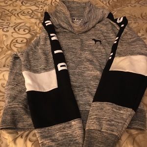 VS pink cowl neck sweatshirt